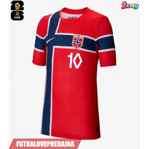 Lacne Ženy Futbalové dres Nórsko Martin Odegaard #10 MS 2026 Krátky Rukáv - Domáci